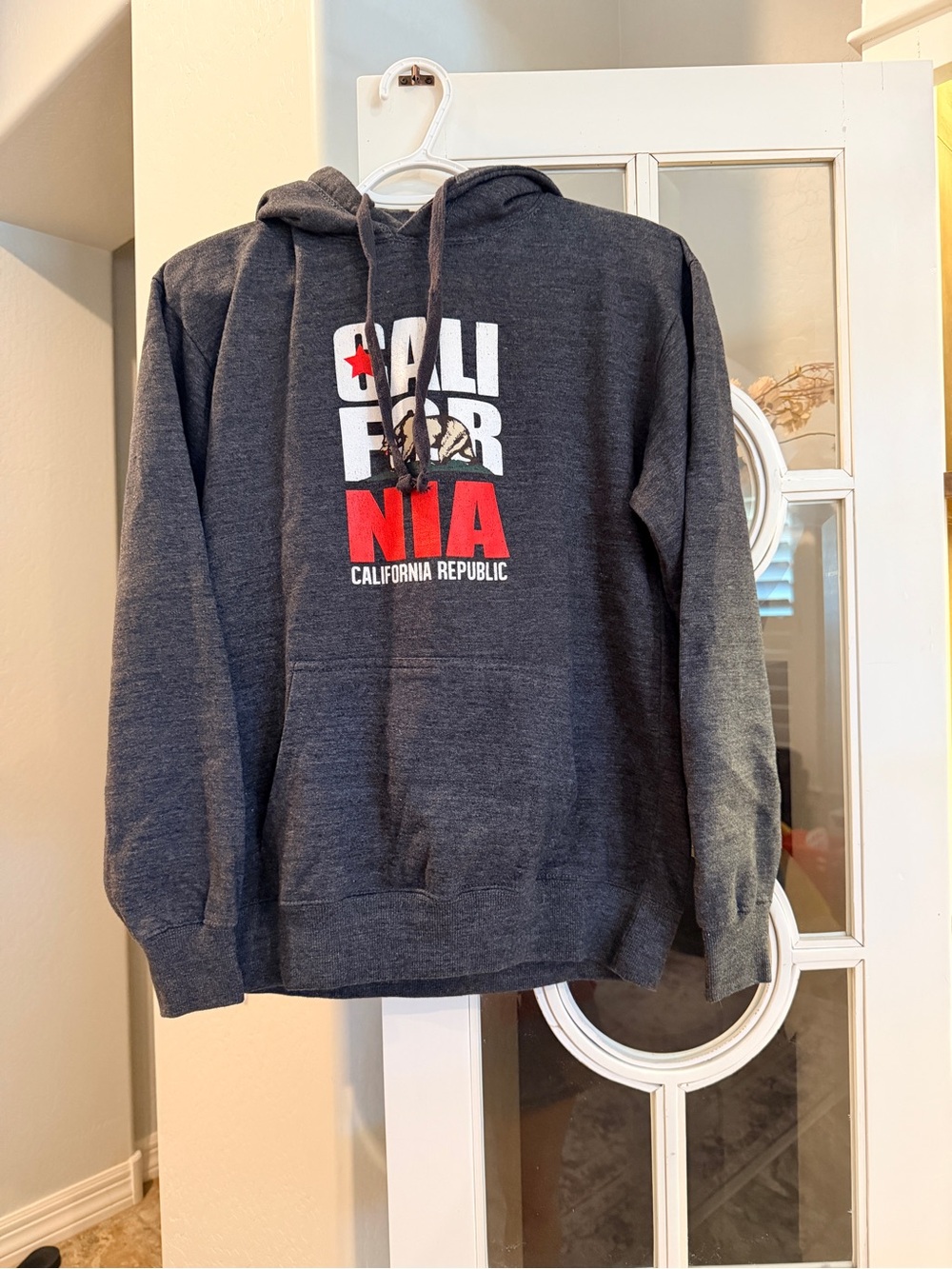 California Republic Dark Gray Hoodie - California Graphic Pullover